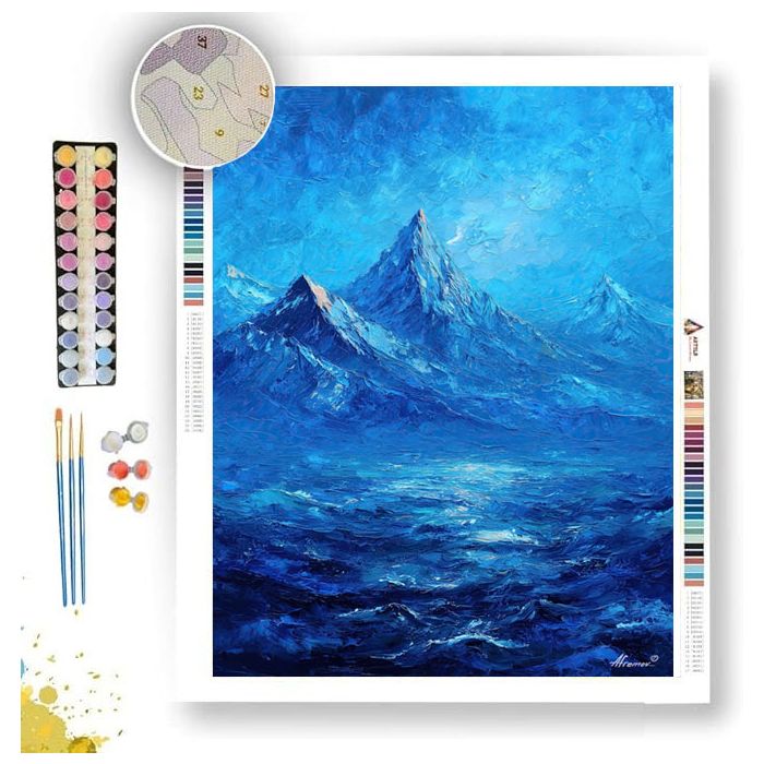 SAPPHIRE MOUNTAIN WAVE - Paint by Numbers Full Kit