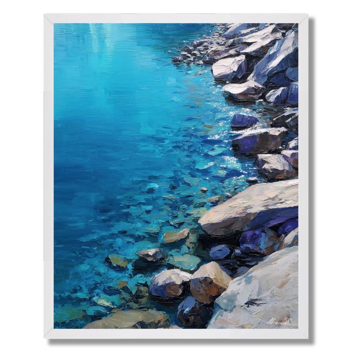 SAPPHIRE LAKE SHORE - FRAMED