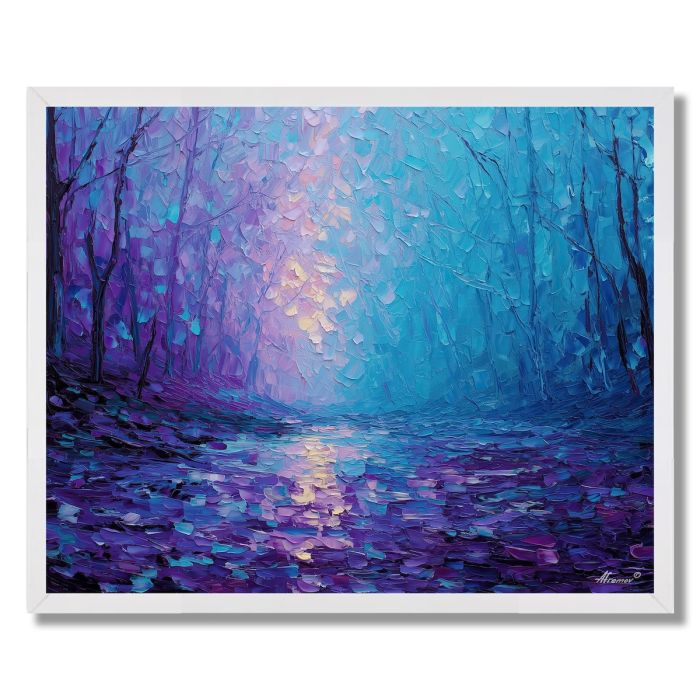 DUSK IN THE WOODLAND SEA - FRAMED