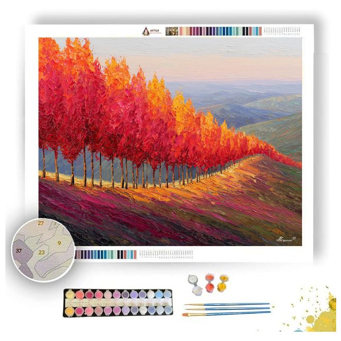 AUTUMN RIDGE SPLENDOR - Paint by Numbers Full Kit