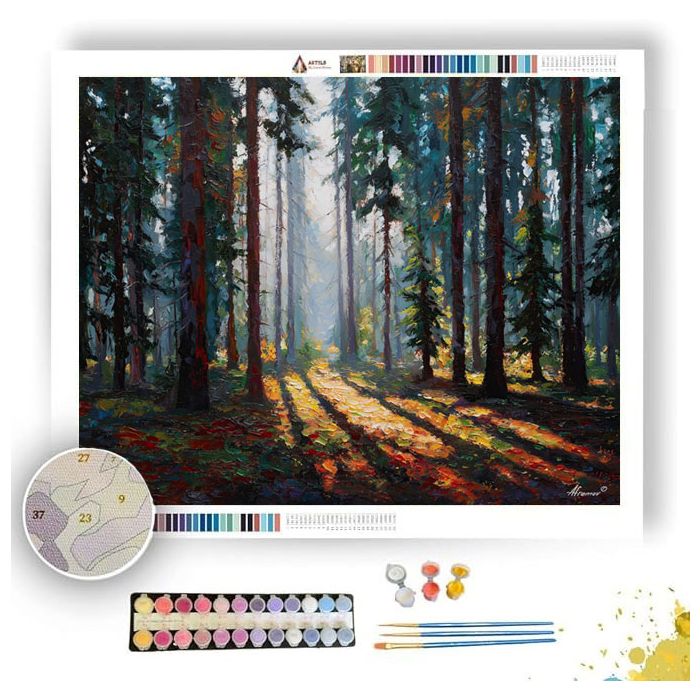 THE SHADOWED GROVE - Paint by Numbers Full Kit