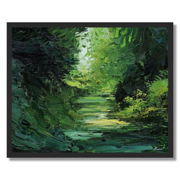 THE DEEP GREEN MAZE - FRAMED