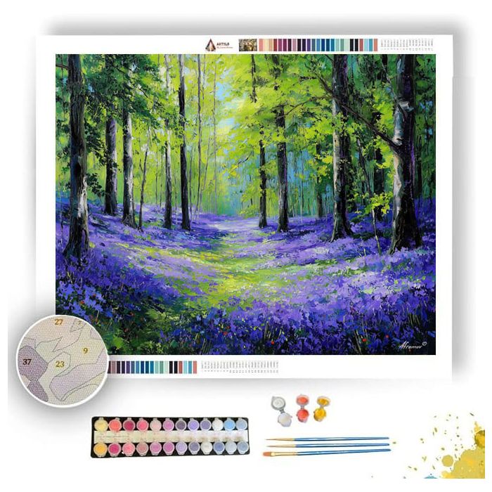 BLUEBELL FOREST FLOOR - Paint by Numbers Full Kit