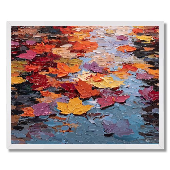 FALLEN LEAF REFLECTIONS - FRAMED