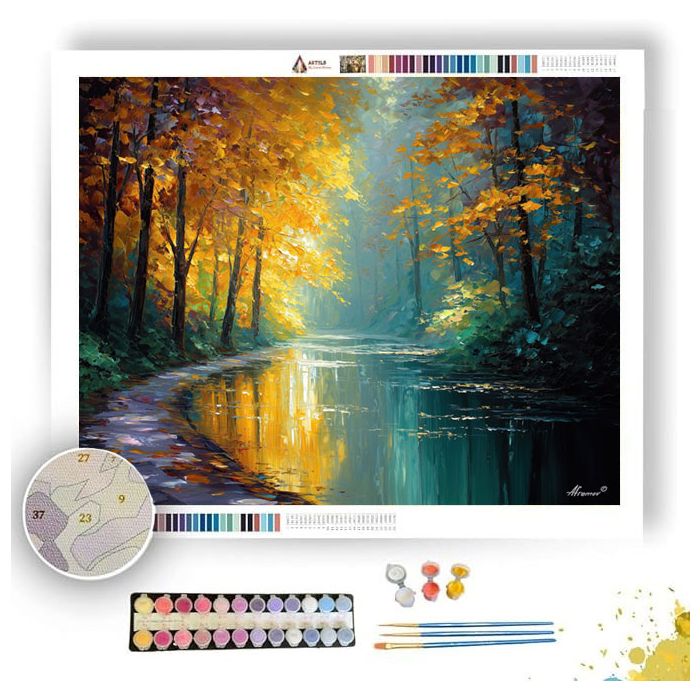 CRYSTAL CLEAR WOODSTREAM - Paint by Numbers Full Kit