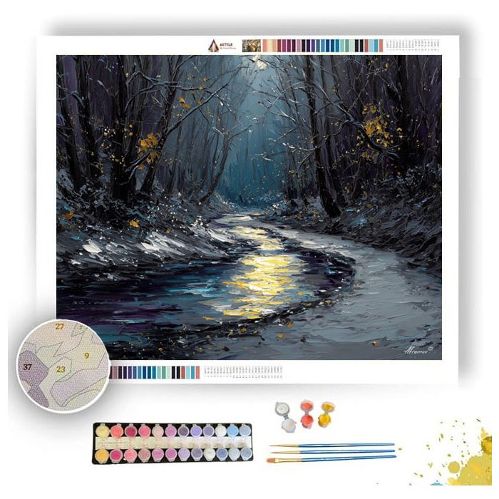 THE SILVER LEAF RIVER - Paint by Numbers Full Kit