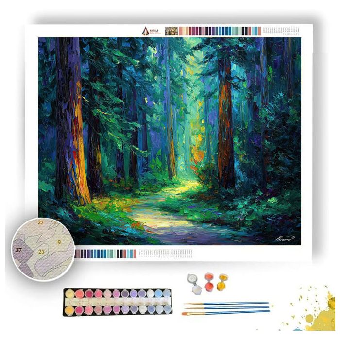 EMERALD SHADE PATH - Paint by Numbers Full Kit
