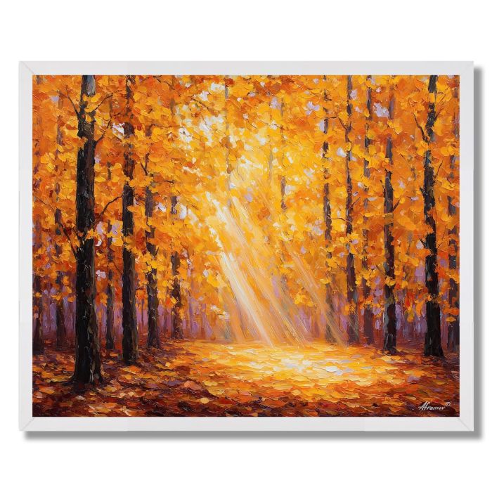 GOLDEN FOREST VEIL - FRAMED