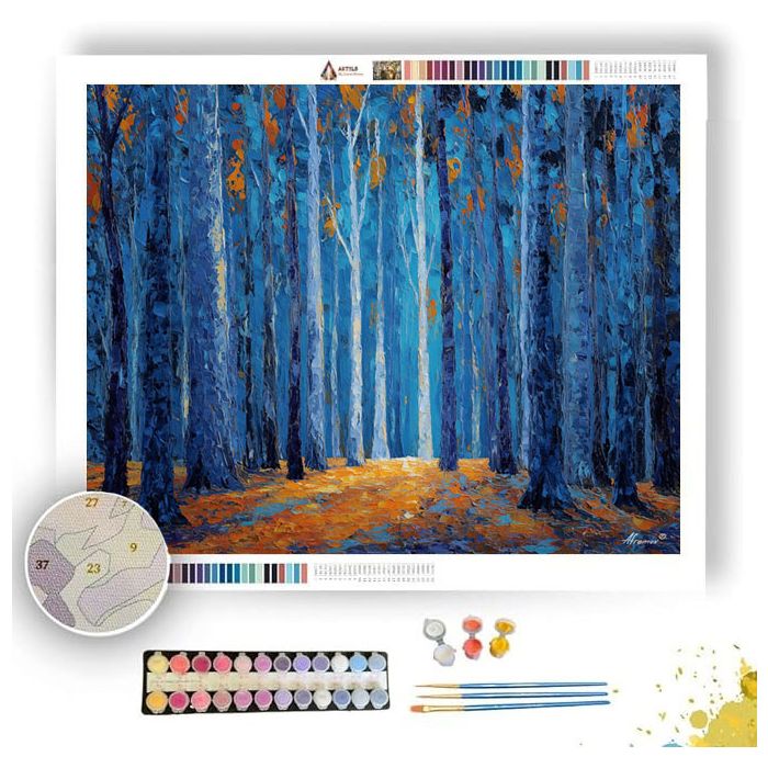THE BLUE SHADOW WOOD - Paint by Numbers Full Kit