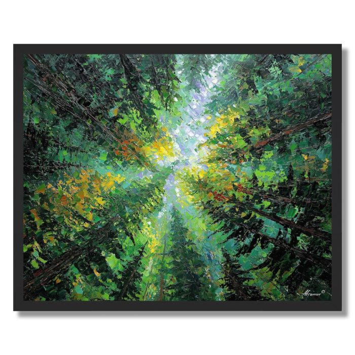 FOREST OF EMERALD FIRE - FRAMED