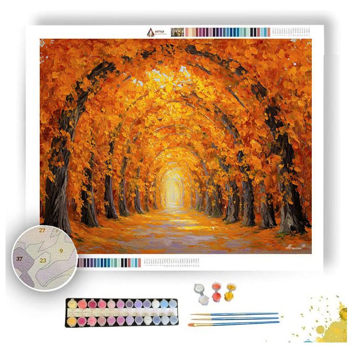 THE AUTUMN ARCHWAY - Paint by Numbers Full Kit