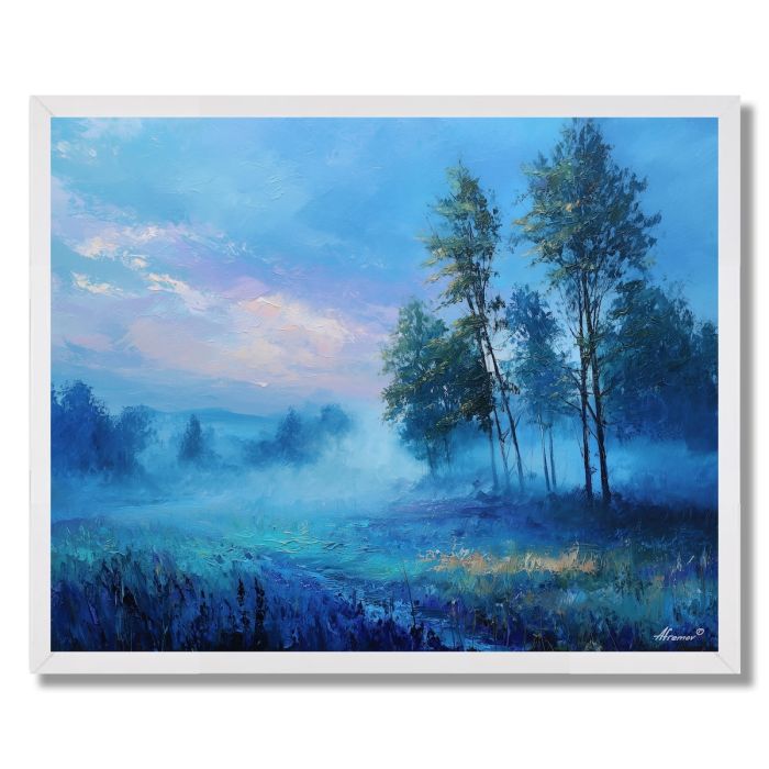 THE BLUE MORNING PASS - FRAMED
