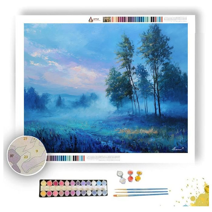 THE BLUE MORNING PASS - Paint by Numbers Full Kit
