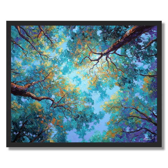 TURQUOISE CANOPY RISE - FRAMED