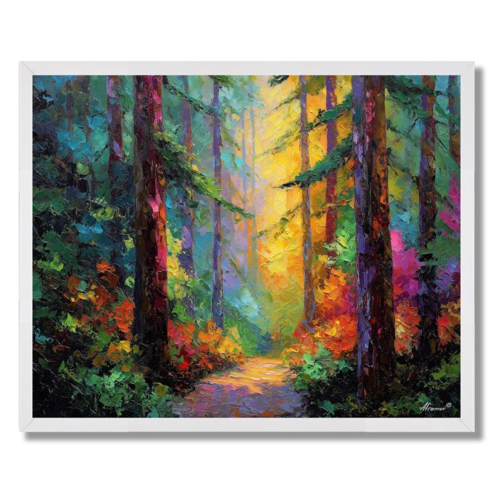 EVERGREEN GLOW TRAIL - FRAMED