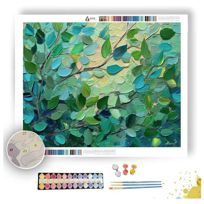 JADE FOREST GLOW - Paint by Numbers Full Kit