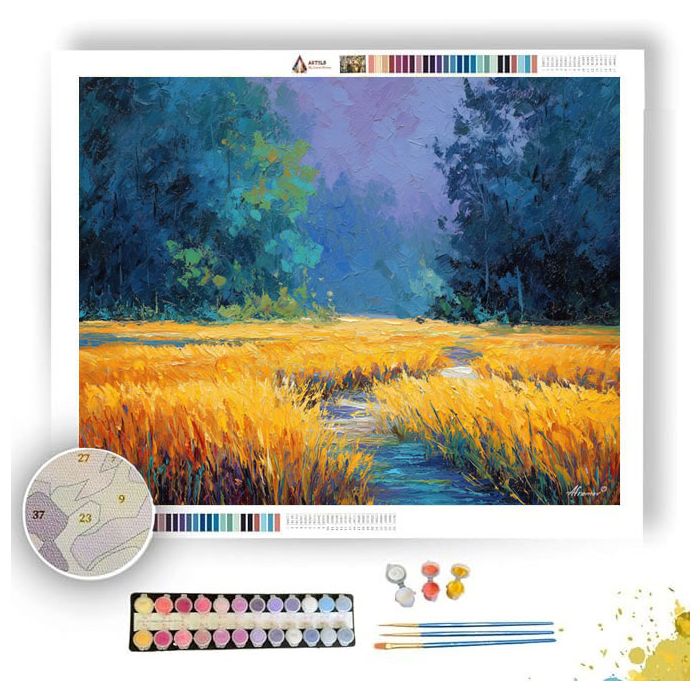 THE GOLDEN MARSH WOOD - Paint by Numbers Full Kit