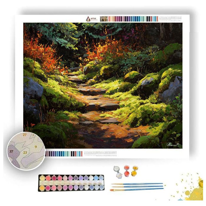 RUST AND MOSS TRAIL - Paint by Numbers Full Kit