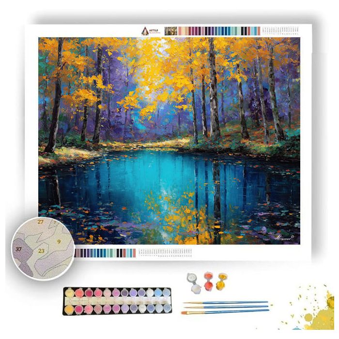THE TURQUOISE POOL - Paint by Numbers Full Kit