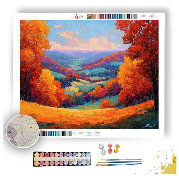 AUTUMN VALLEY WOODLAND - Paint by Numbers Full Kit