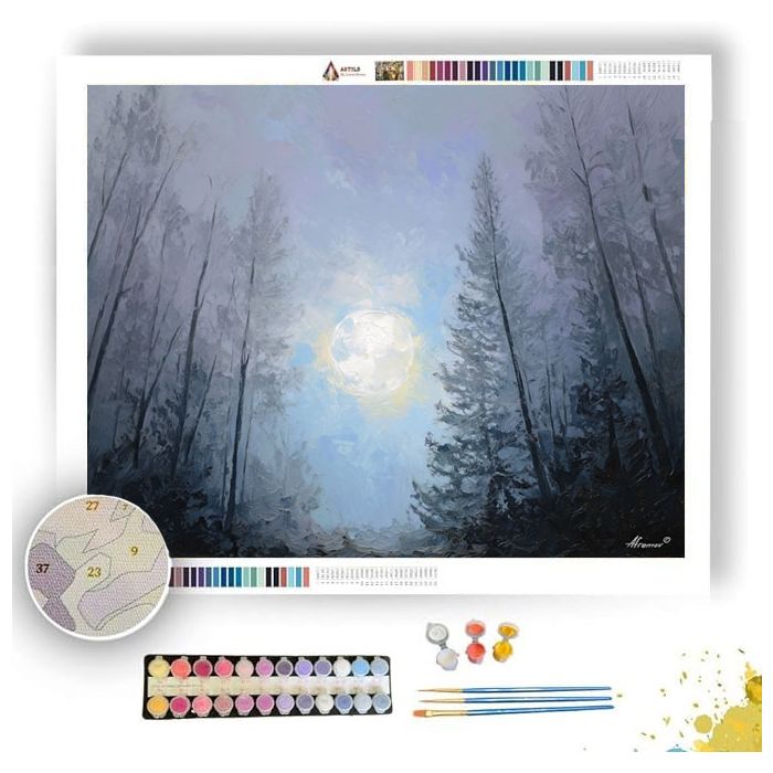 FOREST MOON RISE - Paint by Numbers Full Kit