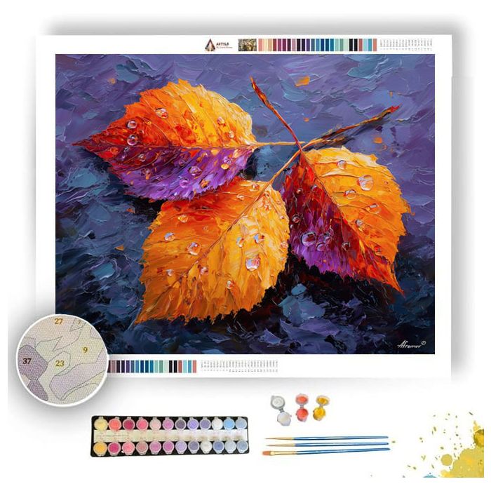 AUTUMN AFTER-RAIN GLOW - Paint by Numbers Full Kit