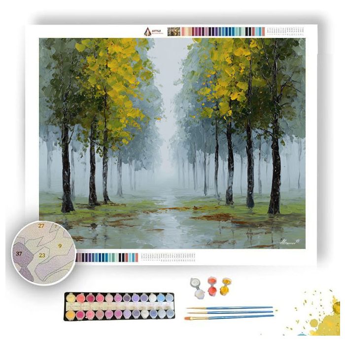 THE SILENT FOG LINE - Paint by Numbers Full Kit