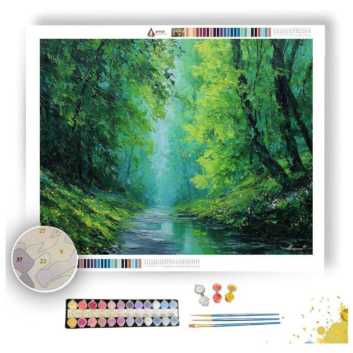 THE GREEN SILENCE - Paint by Numbers Full Kit
