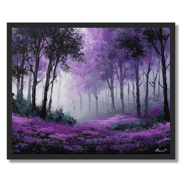 PURPLE FOG GROVE - FRAMED
