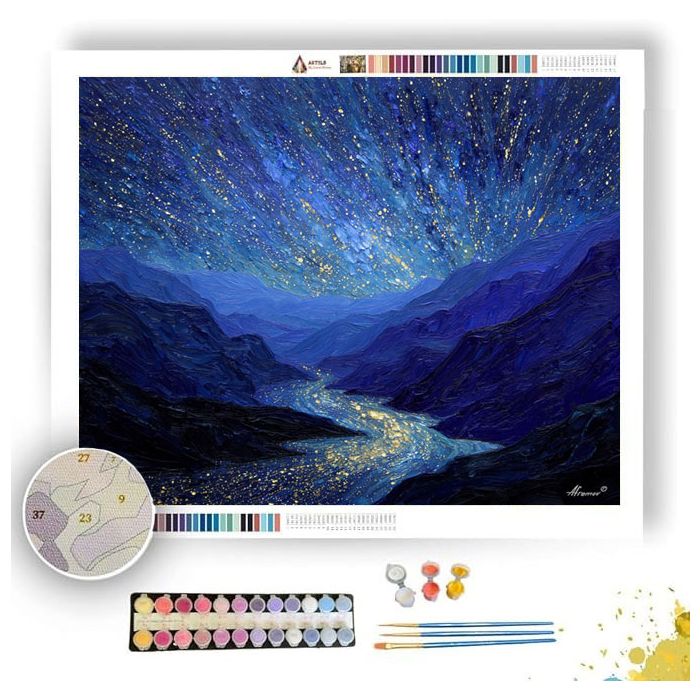 THE RAIN OF SHATTERED STARS - Paint by Numbers Full Kit