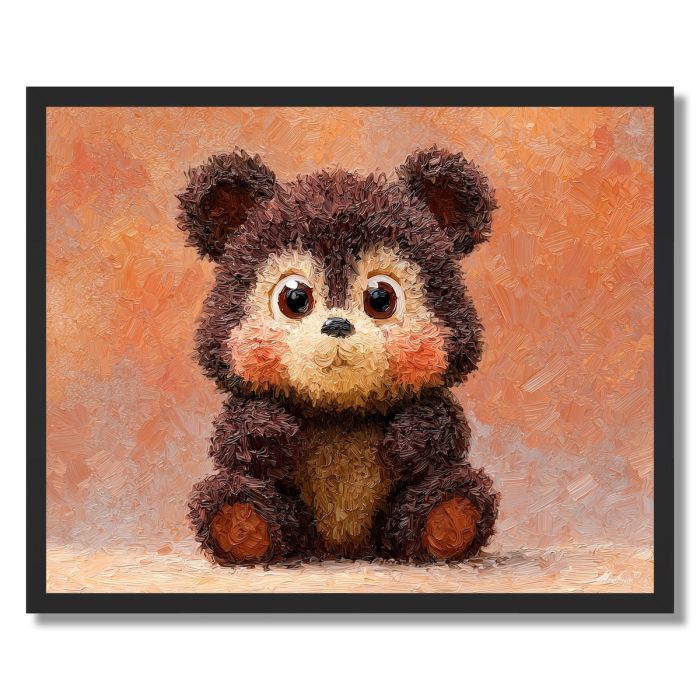 PIXEL KAWAII BEAR - FRAMED