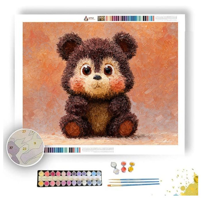 PIXEL KAWAII BEAR - Paint by Numbers Full Kit