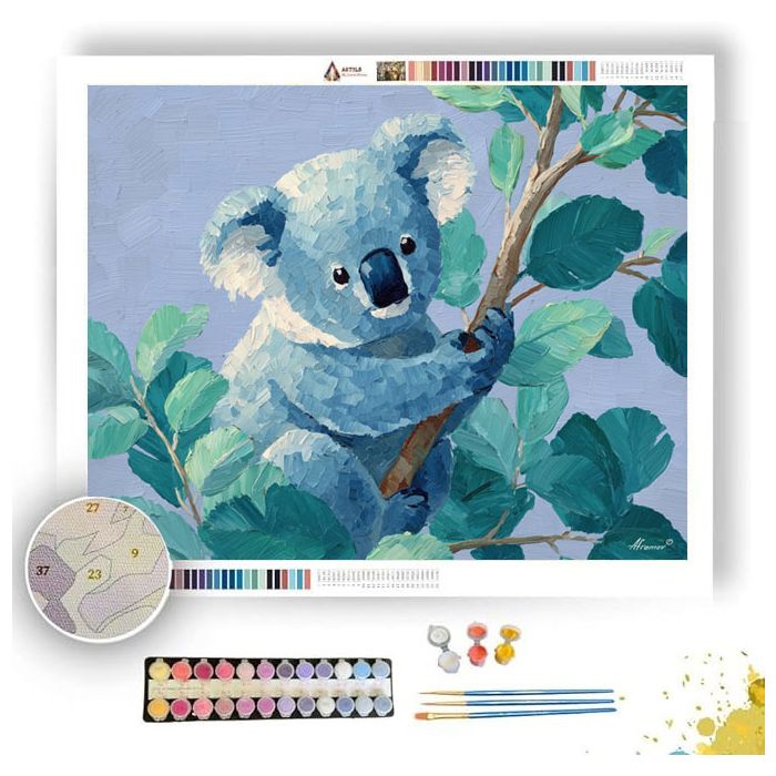 PIXEL KAWAII KOALA - Paint by Numbers Full Kit
