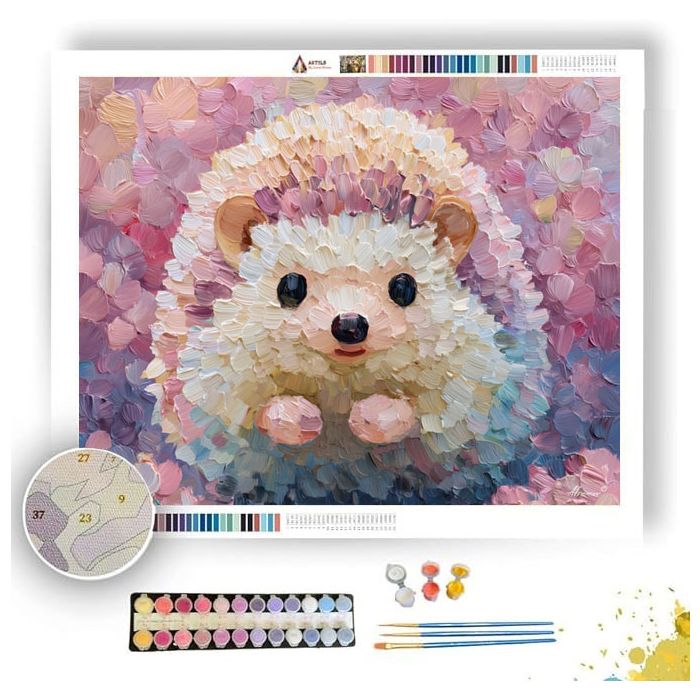 PIXEL KAWAII HEDGEHOG - Paint by Numbers Full Kit