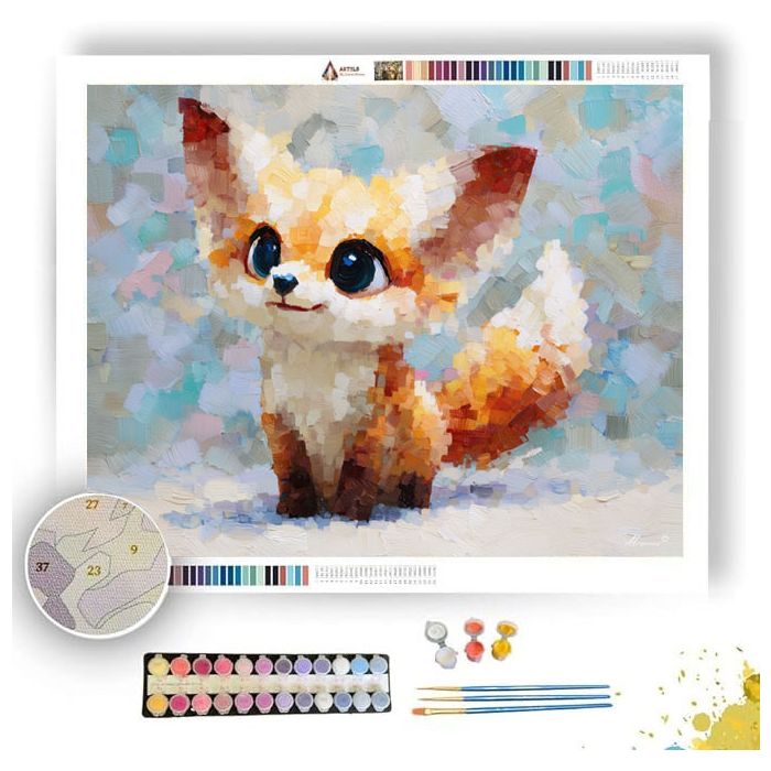 PIXEL KAWAII FOX - Paint by Numbers Full Kit