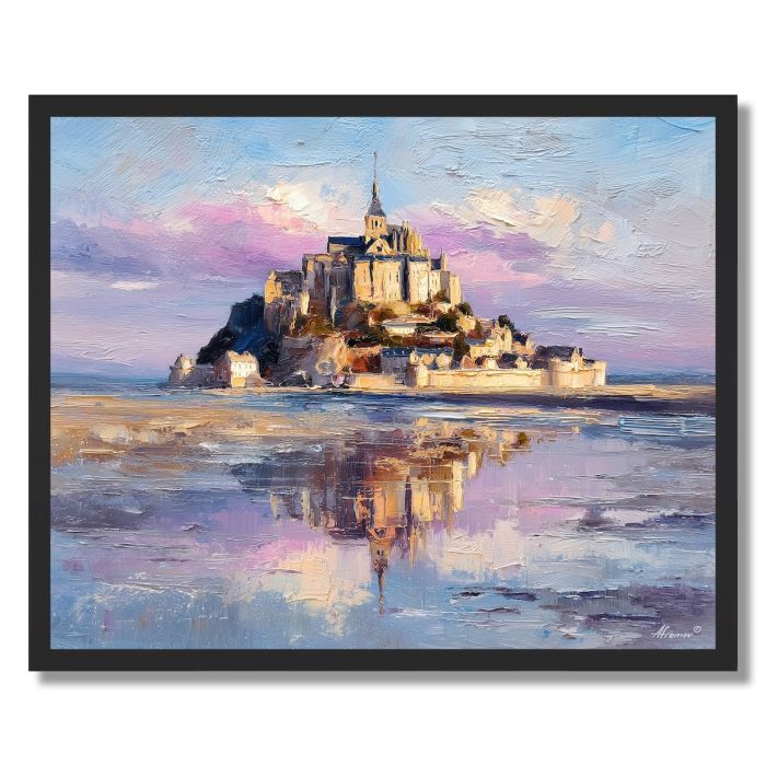 MONT SAINT-MICHEL TIDAL MIRROR - FRAMED