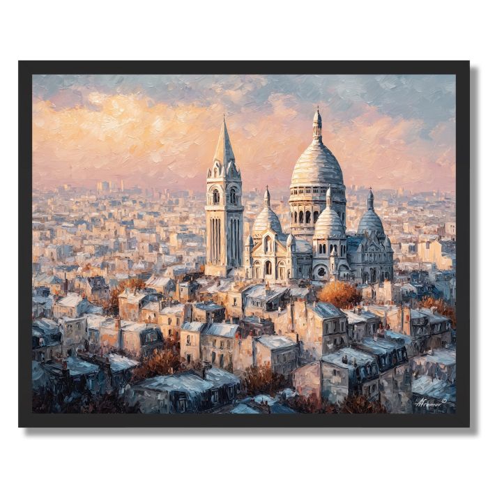 PARIS SACRE-CUR HILLTOP HAZE - FRAMED