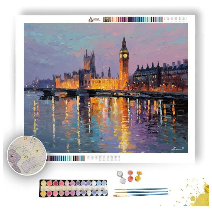 BIG BEN GOLDEN HOUR - Paint by Numbers Full Kit