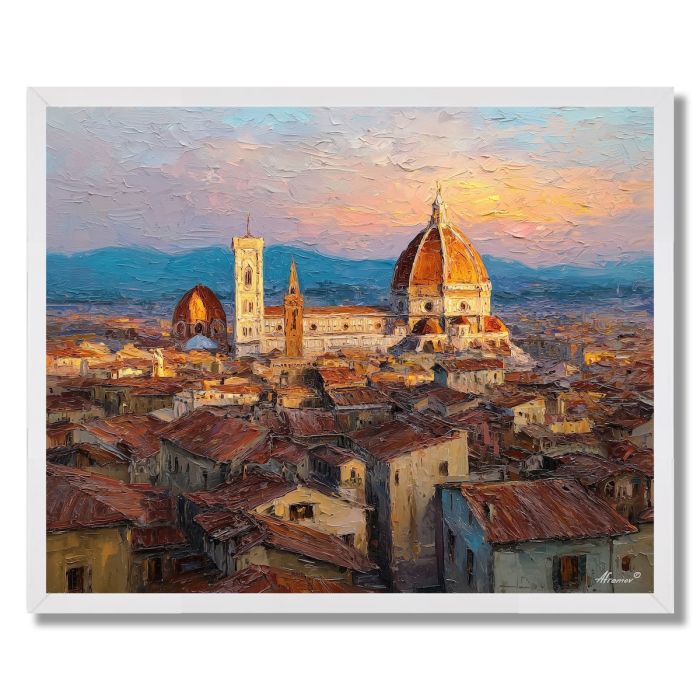 FLORENCE DUOMO TERRACOTTA SEA - FRAMED