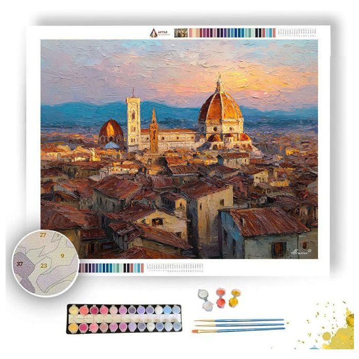 FLORENCE DUOMO TERRACOTTA SEA - Paint by Numbers Full Kit