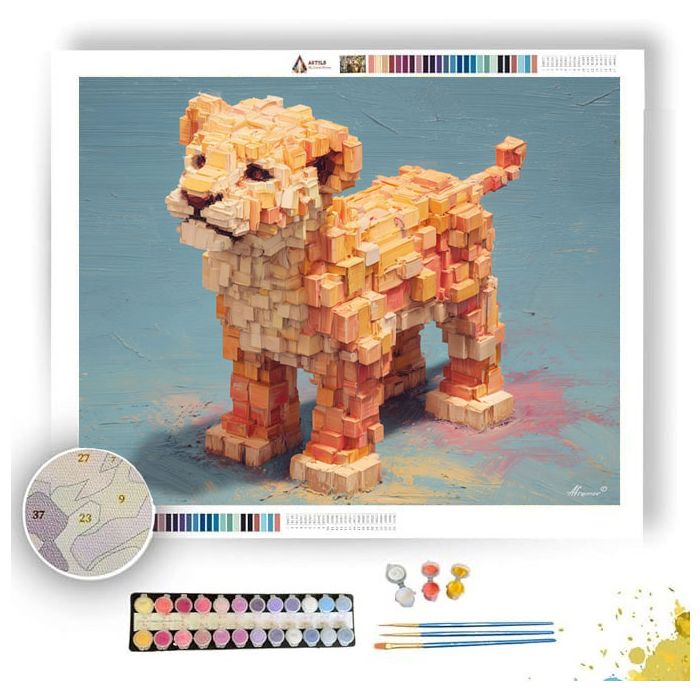 ISO LION MINI VOXEL - Paint by Numbers Full Kit