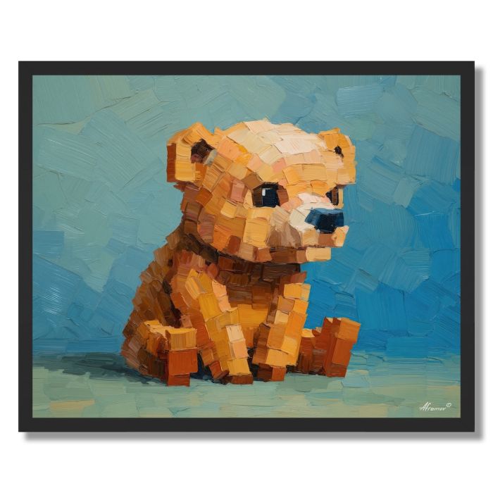 ISO BEAR CUB BLOCK FORM - FRAMED