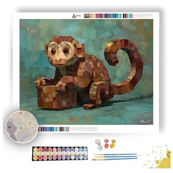 ISO MONKEY CUBE FORM - Paint by Numbers Full Kit
