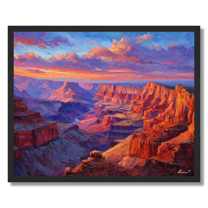 GRAND CANYON FIERY RIDGE - FRAMED