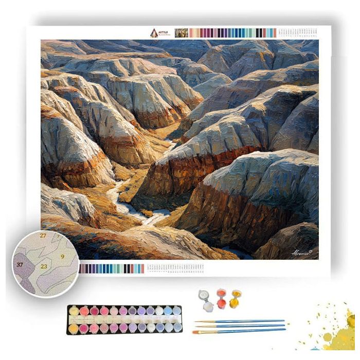 BADLANDS PAINTED RAVINES - Paint by Numbers Full Kit