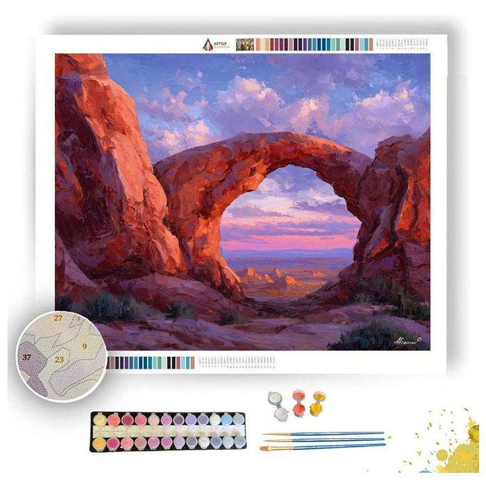ARCHES DESERT WINDOW - Paint by Numbers Full Kit