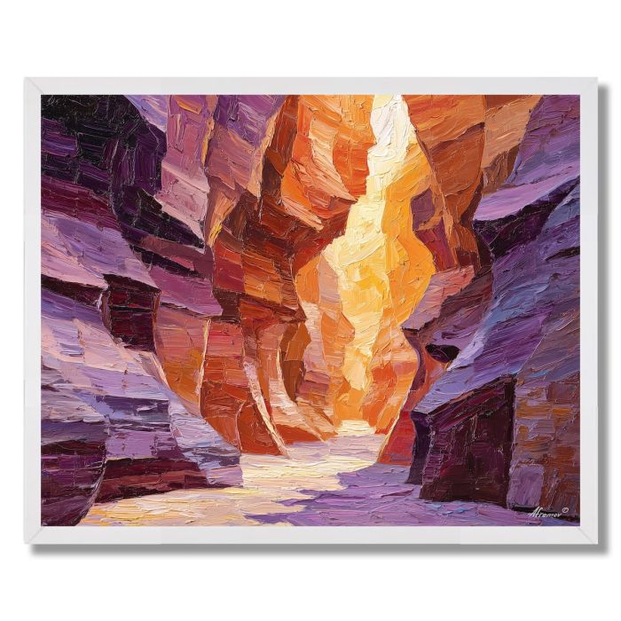 ANTELOPE CANYON RIVER OF LIGHT - FRAMED