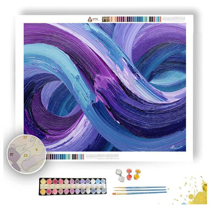 URBAN RIBBON FLOW - Paint by Numbers Full Kit