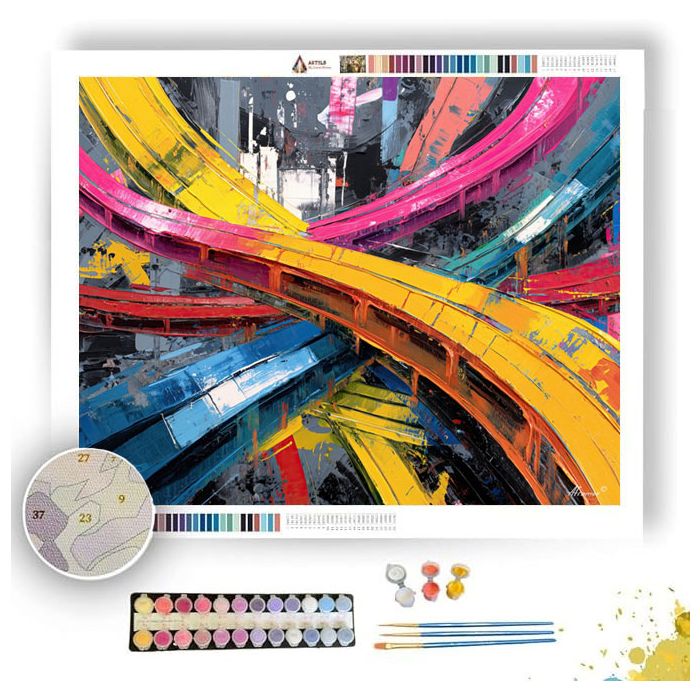 METRO LINE CHAOS - Paint by Numbers Full Kit