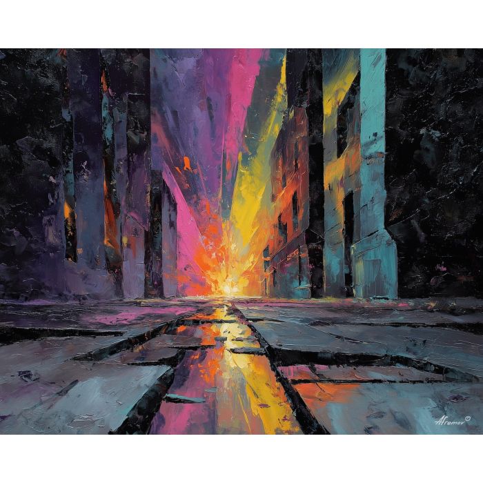 graffiti neon splash, dark alley art, shadow graffiti shapes, gritty urban wall, neon dripping color, abstract street splash, textured graffiti painting